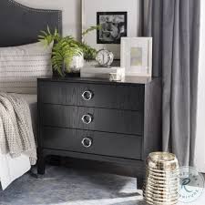 Nightstands └ furniture └ home & garden all categories antiques art automotive baby books business & industrial cameras & photo cell phones & accessories clothing, shoes & accessories coins & paper money collectibles bedroom nightstands with 3 drawers. Lorna Black And Silver 3 Drawer Nightstand From Safavieh Coleman Furniture