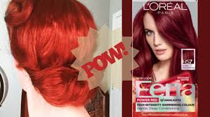 There are a variety of hair colour boosters that you can add to your hair care. Pow Feria Power Reds Ruby Rush Hair Color Review Youtube