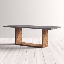 Patrick Mixed Dining Table Reviews Allmodern Concrete Dining Table Concrete Top Dining Table Dining Table