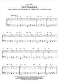 Everyone knows it, everyone has sung it and had it sung at them. Wiz Khalifa See You Again Feat Charlie Puth Sheet Music Notes Chords Piano Duet Download Film And Tv 122772 Pdf