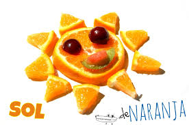 Sol de naranja -Manualidades Infantiles