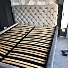 Preise vergleichen und bequem online bestellen! Designer Bett Mit Bettkasten Elsa Samt Stoff Polsterbett Lattenrost Doppelbett Stauraum Holzfuss Schwarz Grau 18 Designer Bett Bett Mit Bettkasten Polsterbett