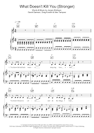 We did not find results for: Stronger What Doesn T Kill You Noten Kelly Clarkson Klavier Gesang Gitarre