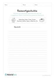 Ein Kostenloses Arbeitsblatt Zum Thema Reizwortgeschichten Auf Dem Die Schuler Eine Reizwortgeschichte Mit Vorgegebe Aufsatz Schreiben Grundschullehrer Lernen