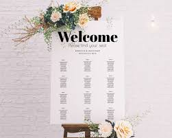 Wedding Seating Chart Easy Editable Seating Chart Free Preview Try Before You Buy