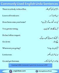 300 Commonly Used Urdu Sentences With English Free Pdf Lesson English Phrases Sentences English Learning Books English Sentences