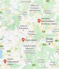 Although the united states and most members of the european union (eu) recognized kosovo's declaration of. Team Albanians Pa Twitter Map Of Airports Kukes International Airport Would Support Mountain Tourism And Could Be Another Option For Those Flying To Kosovo Albania Or Macedonia Due To Its Strategic