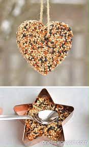 Crafts Birdseed Ornaments These Gorgeous Trees Outside Their Shape Perfectly Ingredients Pretty Bird Seed Ornaments Food Ornaments Bird Seed Ornaments Recipe