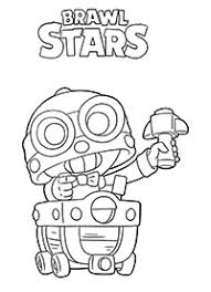 It has an outer, heavy outline and can be used as a coloring page. Brawl Stars Kleurplaten Op Kidscloud