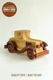 Wooden Toy Car Antique Coupe Handcrafted Wooden Toys Wooden Toy Car Wooden Toy Cars