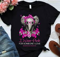 We did not find results for: I Wear Pink For Someone I Love Breast Cancer Awareness Elephant Mom Shirt