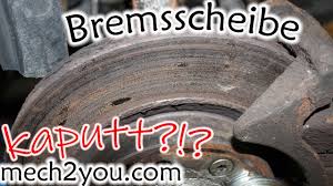 Auch tiefe rillen oder eine ungleichmäßige abnutzung machen einen austausch erforderlich. Bremsscheiben Und Bremsbelage Nach Kurzer Zeit Wieder Kaputt Mech2you Diy Auto Youtube
