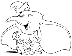 Dumbo Is Laughing Joyfully Coloring Page Coloriage Disney Coloriage Dessin