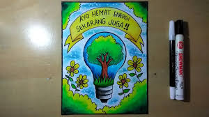 5 contoh poster hemat energi air terbaru tato dan poster. Cara Menggambar Poster Tentang Hemat Energi Youtube