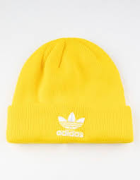 Adidas Originals Trefoil Yellow Mens Beanie Yello Cl5306 Yellow Adidas Yellow Beanie Mens Beanie