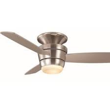 Harbor Breeze Platinum Mazon 44 In Brushed Nickel Indoor Flush Mount Ceiling Fan With Light Kit And Ceiling Fan Ceiling Fan With Light Flush Mount Ceiling Fan