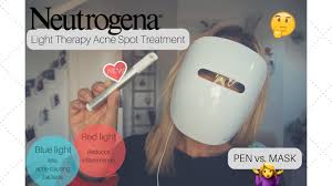 Pen Vs Mask Neutrogena Light Therapy Acne Spot Treatment Which One Is For You Bethanymew Youtube