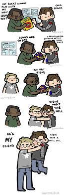Bucky Makes Friends By Geothebio On Deviantart Marvel Funny Avengers Funny Bucky
