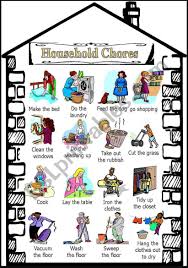 Household Chores Esl Worksheet By Vanda51 In 2020 English Stories For Kids Household Chores Chores