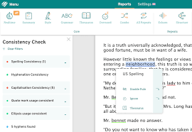How To Use Prowritingaid S Consistency Check