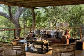 Modern outdoor décor is as comfortable as furniture used indoors, equally stylish, diverse in styles and is definitely a lot more durable than ever before. Tinga Lodge South Africa Perched On The Banks Luxury Outdoor Furniture Outdoor Patio Decor Patio Furniture Layout