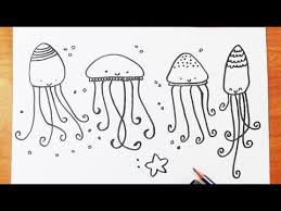 كيفية رسم قنديل البحر خطوة بخطوة تعليم الرسم للاطفال art fictional characters character