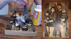 How To Transfer A Photograph Onto A Block Of Wood Photo Onto Wood Picture On Wood Photo On Wood