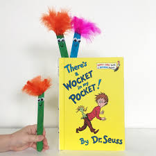 We adore dr seuss, but particularly wocket in my pocket, so we've made some coloring sheets and activities for you to enjoy too! Dr Seuss Wocket In Pocket Inspired Craft Book Nerd Mommy