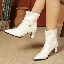 Las mejores ofertas en Botas de Tacón Ancho Y Invierno Rosa para Mujeres