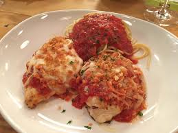 Dip chicken in breadcrumb mixture and then in milk and then back in breadcrumbs. Olive Garden Chicken Parmesan