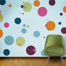 Stencil a childs room or bedroom. Polka Dot Wall Stencils For Kids Room Or Baby Nursery Stl1015 Polka Dot Room Kids Room Paint Mural Stencil