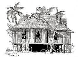 Karena lukisan ini menyimpan sebuah jawaban. Rumah Kampung Malaysia By Nadiah Najib Architecture Sketch Architecture Illustration Large Framed Art