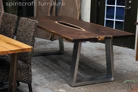 Inhabitr chicago offers affordable modern dining tables in round, square, oval and rectangle shapes, with glass, wooden and metal options. Live Edge And Slab Table Showroom In The Chicago Area