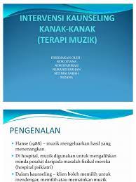 Manfaat musik yang kedua dalam psikoterapi dan konseling adalah sebagai alternatif untuk tempat berekspresi. Terapi Muzik
