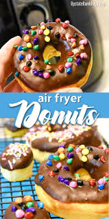 Biscuits In Air Fryer Donuts Make These Quick And Easy Air Fryer Donuts From Refrigerator Biscuits For A Simple Yet Delicious Dessert Delicious Desserts Air Fryer Recipes Dessert Recipes
