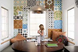 If you have a large area or a living room that blends into a kitchen or dining room, you can break the floor. Cement Dining Room Tile Floor And Wall Tiles For Dining Room Granada Tile
