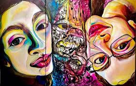 Sylvia Cortés and Maleah Taylor's two person exhibition “Surfrimos” is the  start of the new UAH College of Arts and Humanities Project Space located  at Lowe Mill ARTS & Entertainment. Cortés's paintings