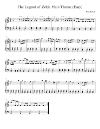 Print And Download The Legend Of Zelda Main Theme Easy The Main Theme From The Legend Of Zelda On Piano Arranged For Blues Piano Piano Music Legend Of Zelda