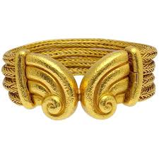 Zolotas 24 Karat And 22 Karat Yellow Gold Rope Bracelet With Greek Motif Centre Sterling Silver Jewelry Handmade Silver Jewelry Handmade Vintage Bracelets