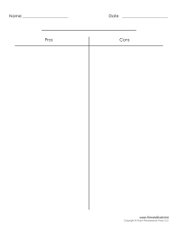 blank t chart templates printable compare and contrast