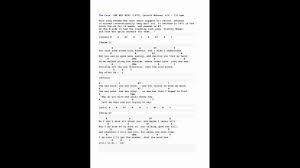 The Cats One Way Wind Free Dairybeat Tab In Sync Lyrics Chords Youtube