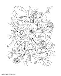 What color will make these? Realistic Flower Coloring Pages Coloring Pages Printable Com