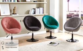This round stool has a stylish antique bronze finish and comfy faux leather fabric. Amazon Com Duhome Vanity Stool Cushioned With Back Vanity Stool Modern Lounge Round Edge Chair For Girl S Room Makeup Dressing Table And Beauty Salon Kitchen Dining