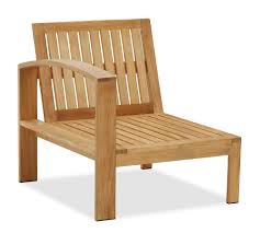 Madera Teak Left Arm Chair At Pottery Barn Leather Dining Room Chairs Outdoor Furniture Cheap Adirondack Chairs