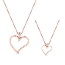 Them the best mother daughter jewelry set you ever seen.united leading wholesaler / retailer across the world, tbdress allows you to discover the lowest priced, newest, about perfect merchandise. Heart Mother Daughter Necklace In 18k Rose Gold Fascinating Diamonds