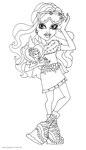 Free printable coloring pages for kids. Girls Coloring Pages Monster High Abbey Coloring Pages Printable Com