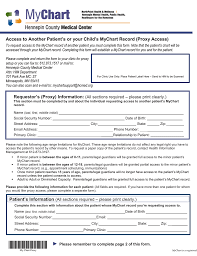 access to another patient s or your child s mychart record