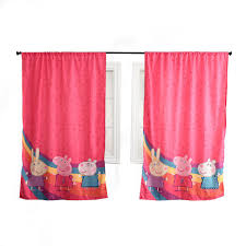 Your home improvements refference | blackout curtain liners home depot. Nemcor Home Peppa Pig Kid S Bedroom Window Curtains Set Of 2 Panels The Home Depot Canada