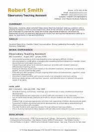 Teaching Assistant Resume Samples Qwikresume