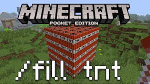 Select the block to fill the region and the fill action. Minecraft Pe How To Use The Fill Command Youtube